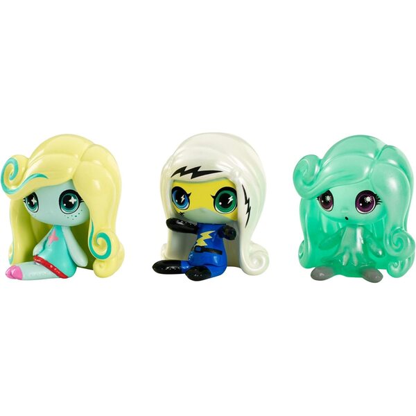 Monster High Minis Pack 3 exklusive Frankie Stein-, Lagoona Blue- und Twyla-Charaktere