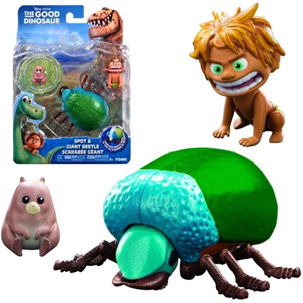 Arlo & Spot Disney Der gute Dinosaurier – Figuren-Set mit Riesenkäfer