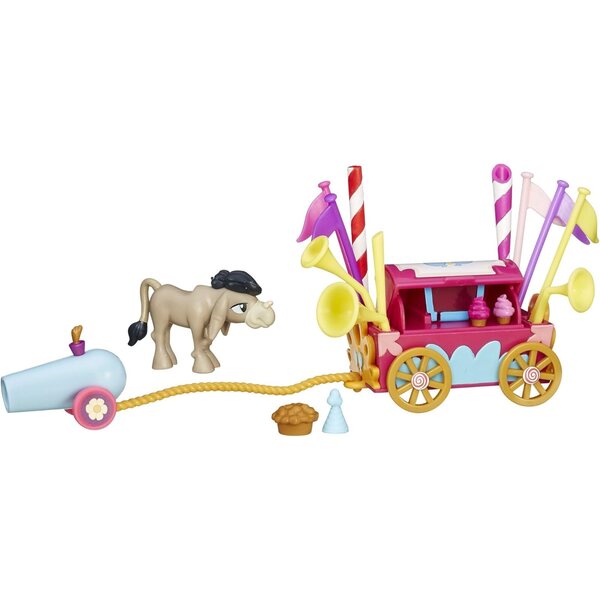 My Little Pony Willkommenswagen mit Esel mit verschrobenem Gekritzel und Minifigur 5 cm