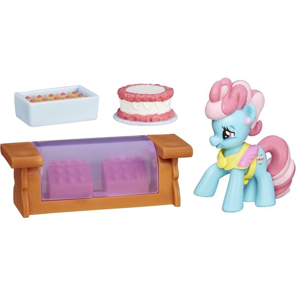 Mini Figurina Mrs. Dazzle Cake My Little Pony con Outfit e 4 Accessori - 5 cm