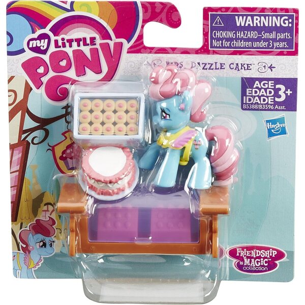 Mini Figurina Mrs. Dazzle Cake My Little Pony con Outfit e 4 Accessori - 5 cm