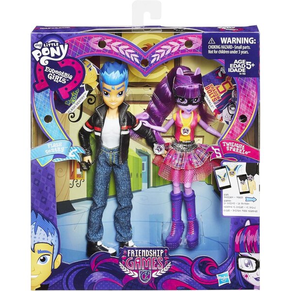 My Little Pony Equestria Girls-Set mit 2 Flash Sentry- und Twilight Sparkle-Figuren