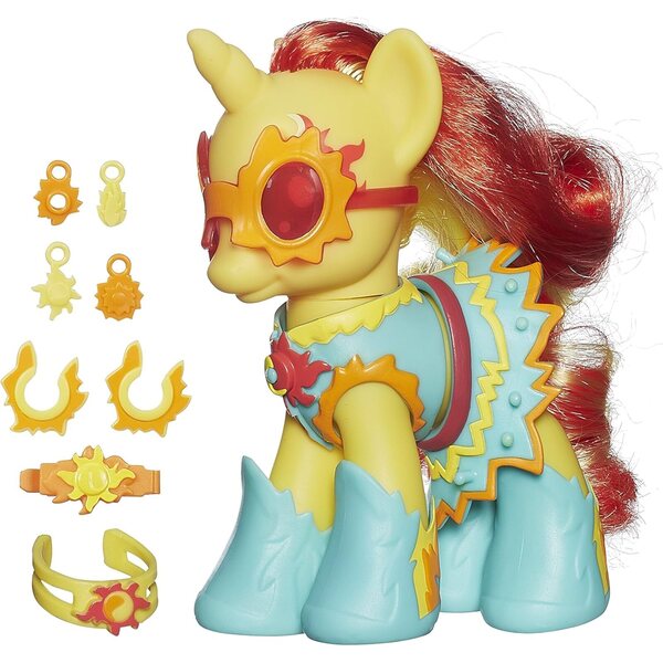 My Little Pony Sunset Shimmer Fashion Style mit 4 Breloques und leuchtenden Geräuschen