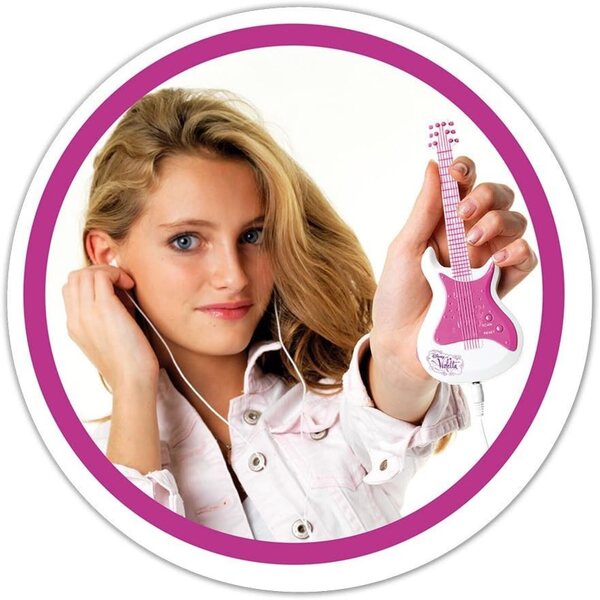 Violetta-Puppe mit UKW-Radiogitarre und Kopfhörern, Spielzeug für Mädchen ab 3 Jahren