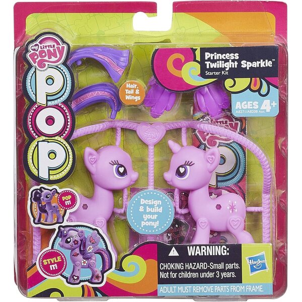 My Little Pony Starter Kit Twilight Sparkle mit Pony, Aufklebern und Zubehör