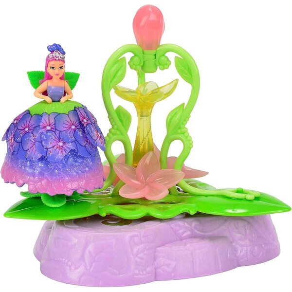 Simba Carrousel Flowee Fleurs con LED Multicolore e Fatina da 15 cm