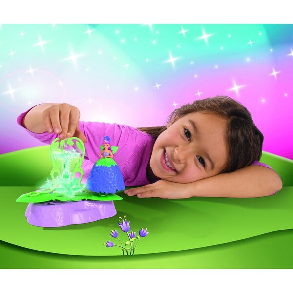 Simba Carrousel Flowee Fleurs con LED Multicolore e Fatina da 15 cm
