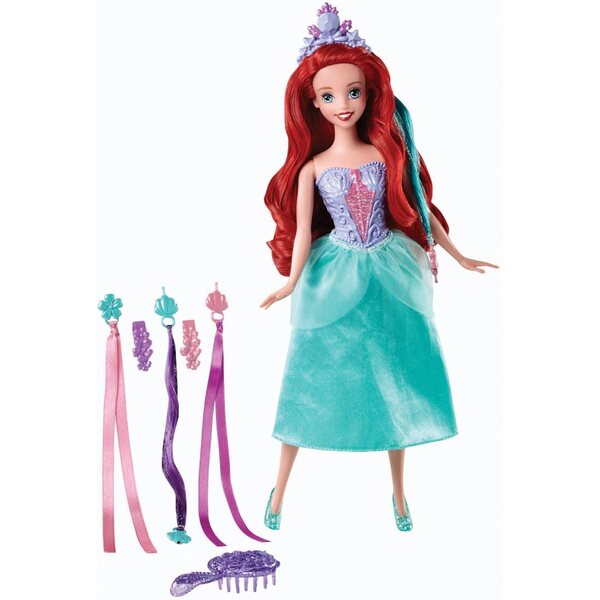Mattel Disney Princesses Coiffure Ariel mit Frisurzubehör