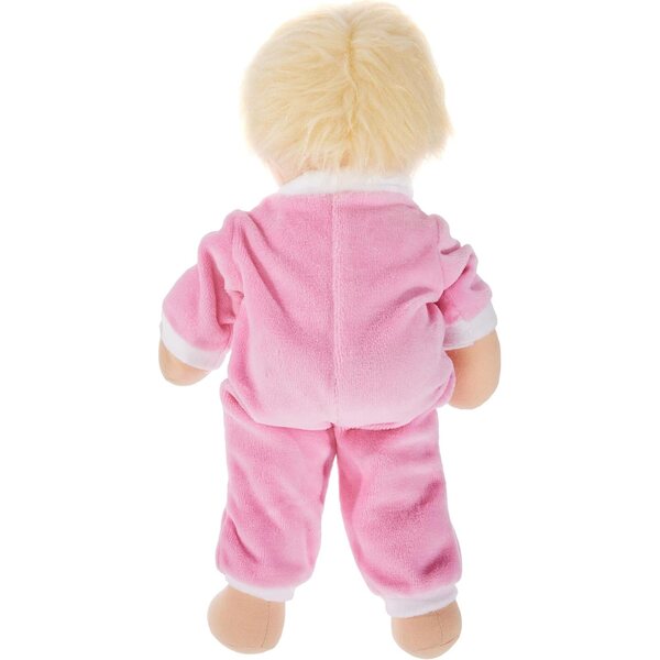 Heless Baby Lotti: 32 cm große Kuschelpuppe mit rosa Strampler für Kinder ab 18 Monaten