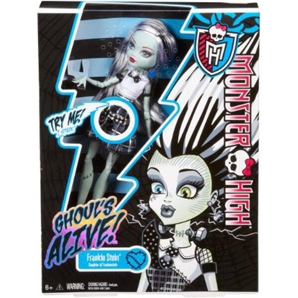 Monster High Frankie Stein Ghoul's Alive – Elektrisierende Puppe mit Lichtern und Geräuschen