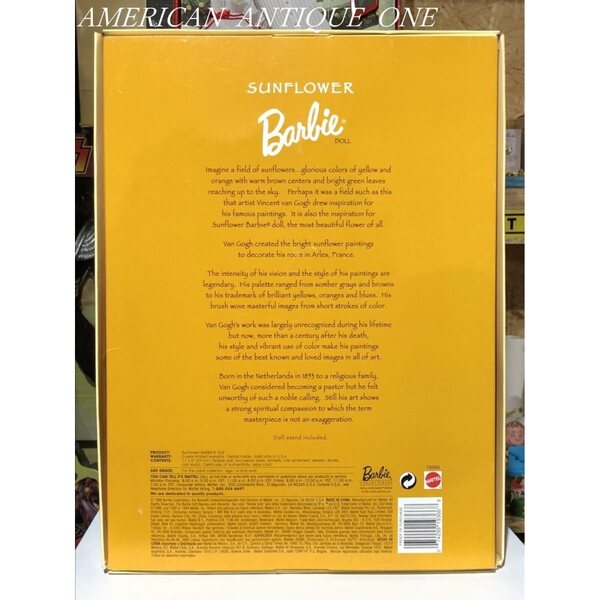 Barbie Collector Sunflower, inspiriert von Van Gogh – limitierte Auflage 1998