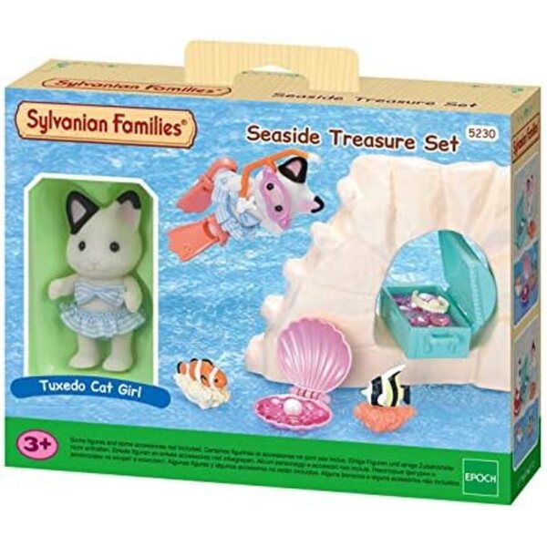 Sylvanian Families – Wasserabenteuer mit zweifarbigen kleinen Mädchen-Chat-Minipuppen