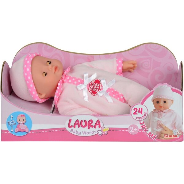 Simba My Love Puppen – 30 cm große Puppe mit 24 Geräuschen für Kinder ab 3 Jahren