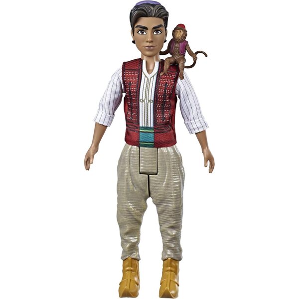 Disney Aladdin Puppe mit Abu dem Affen, inspiriert vom Realfilm, Spielzeug ab 3 Jahren