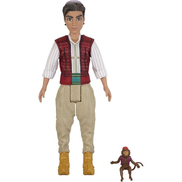 Disney Aladdin Puppe mit Abu dem Affen, inspiriert vom Realfilm, Spielzeug ab 3 Jahren