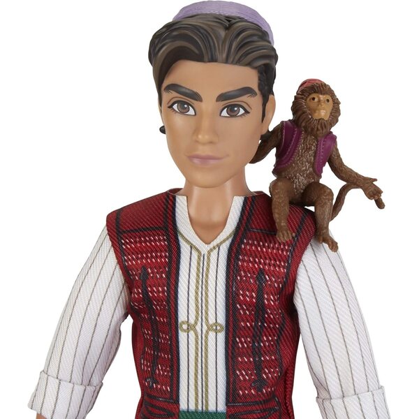 Disney Aladdin Puppe mit Abu dem Affen, inspiriert vom Realfilm, Spielzeug ab 3 Jahren