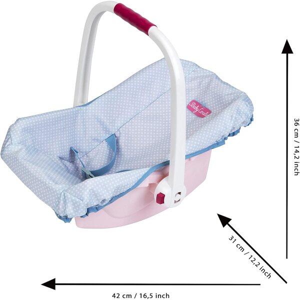 Baby Coralie Puppenhalter für Puppen bis 45 cm, 3 Griffpositionen, Made in Germany