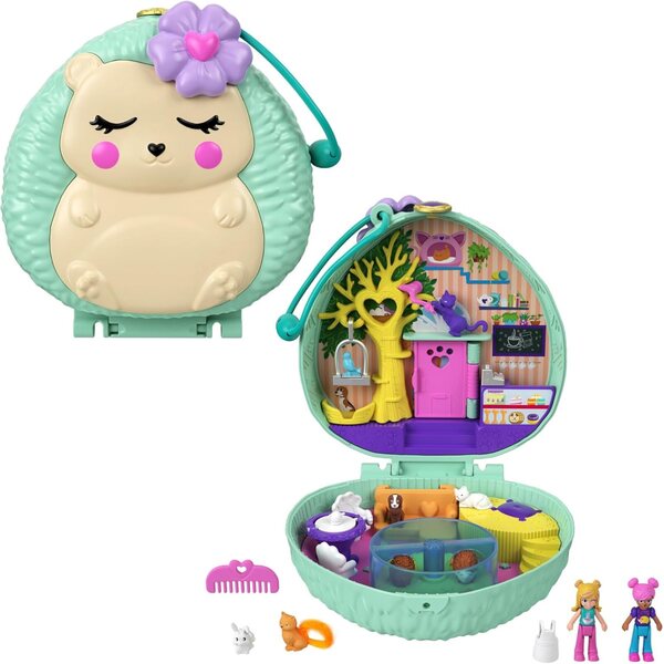 Polly Pocket The Hedgehog's Café: Mini-Set-Spiele mit Mini-Figuren und Tieren