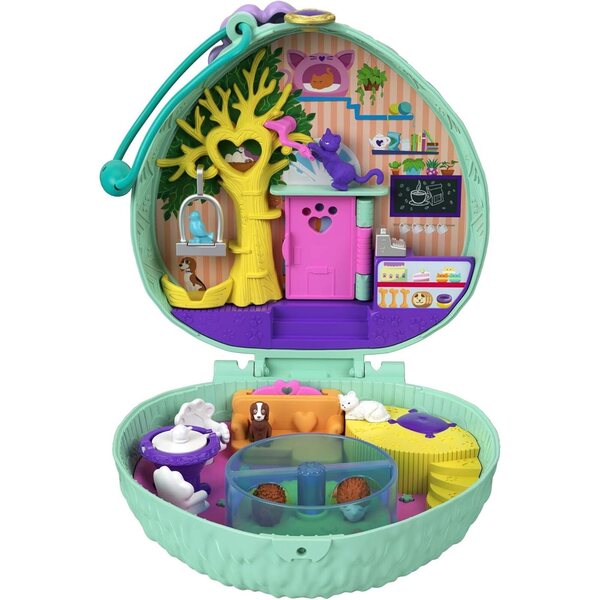 Polly Pocket The Hedgehog's Café: Mini-Set-Spiele mit Mini-Figuren und Tieren