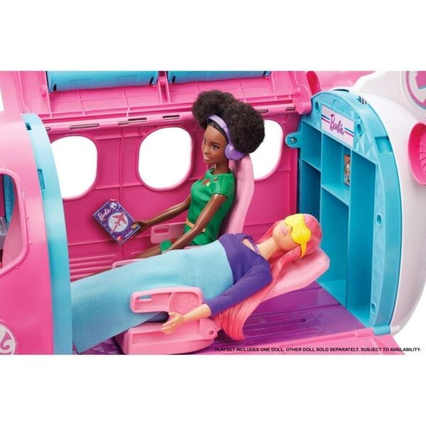 Mattel Avion Barbie mit Puppen und Zubehör für kreatives Spielen ab 3 Jahren