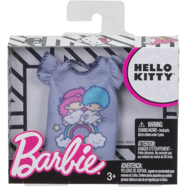 Barbie Fashions Hello Kitty Maglietta Lavanda Moda Bambina Originale