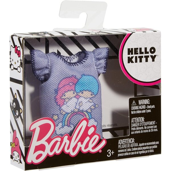 Barbie Fashions Hello Kitty Maglietta Lavanda Moda Bambina Originale