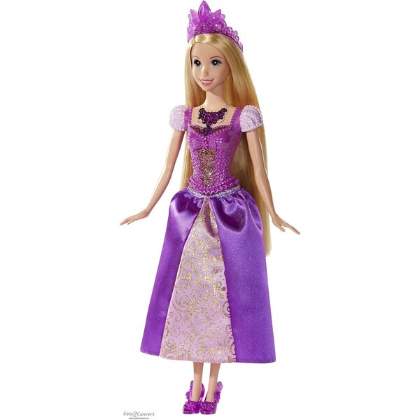 Disney Princess Raiponce Mattel mit Lichtern und Sensoren, funkelndes Kleid für Mädchen