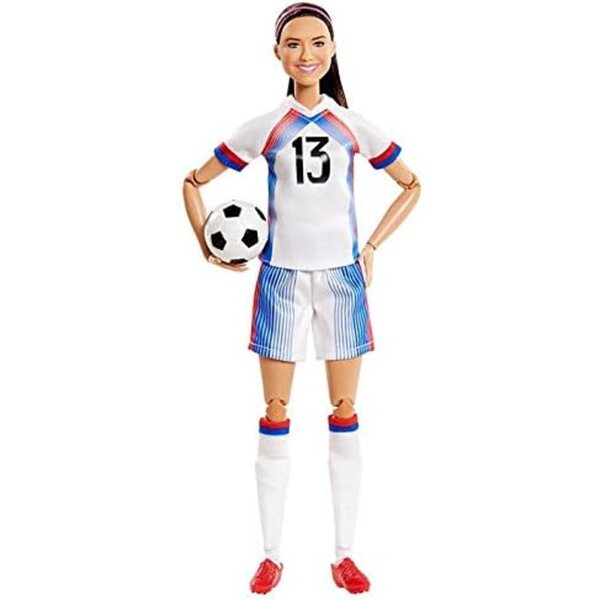 Barbie Alex Morgan Limited Edition: bewegliche Puppe mit Fußball