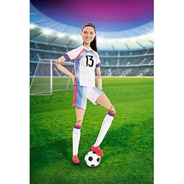 Barbie Alex Morgan Limited Edition: bewegliche Puppe mit Fußball