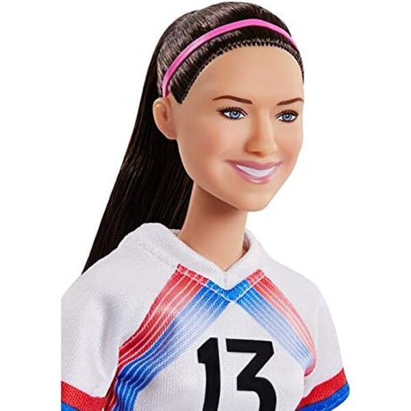 Barbie Alex Morgan Limited Edition: bewegliche Puppe mit Fußball