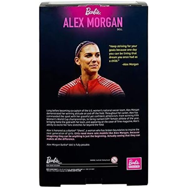 Barbie Alex Morgan Limited Edition: bewegliche Puppe mit Fußball