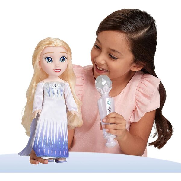 Elsa Singer Puppe 38 cm mit Mikrofon - Frozen 2 Reine des Neiges