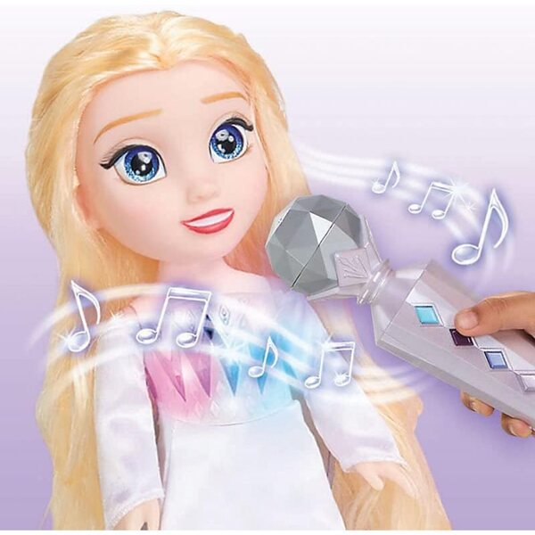 Elsa Singer Puppe 38 cm mit Mikrofon - Frozen 2 Reine des Neiges