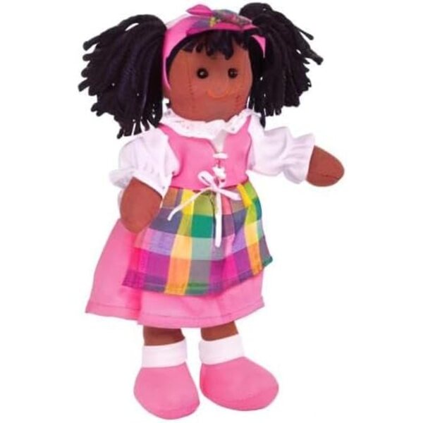 Bigjigs Toys Jess-Puppen, 28 cm, weich und sicher für Kinder ab 1 Jahr