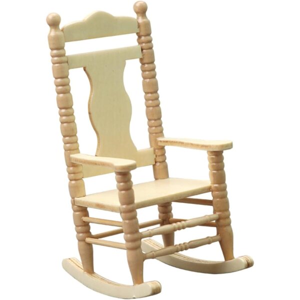Sedia Miniatura in Legno per Casa delle Bambole - Decorazione Rustica Resistente 11x7 cm