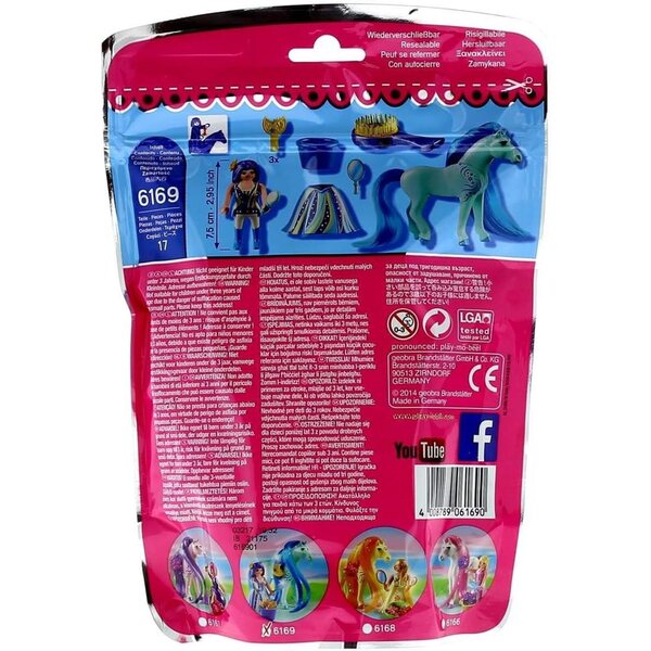 Playmobil 6169 - Principessa Bleuet con Cavallo da Spazzolare e Pettinare