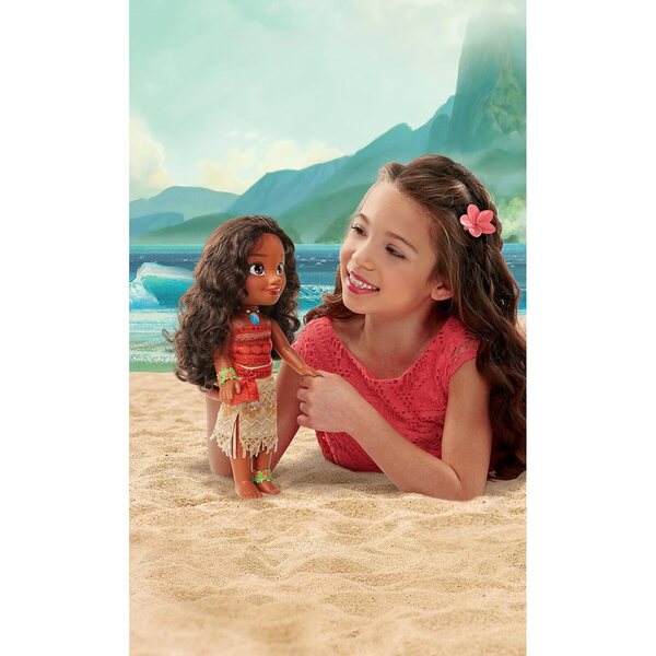 Vaiana-Puppen 38 cm mit Stangen und Zubehör – Bunte polynesische Prinzessin