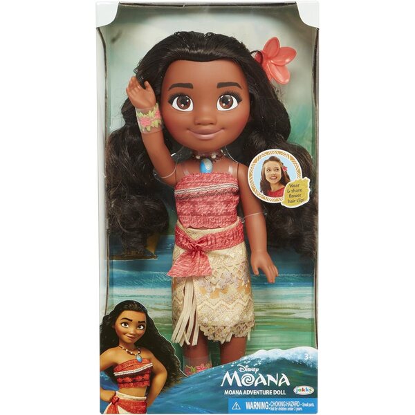 Vaiana-Puppen 38 cm mit Stangen und Zubehör – Bunte polynesische Prinzessin