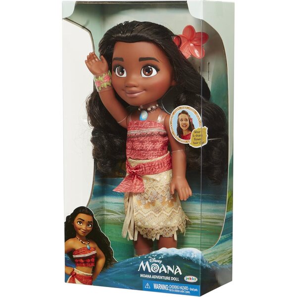 Vaiana-Puppen 38 cm mit Stangen und Zubehör – Bunte polynesische Prinzessin