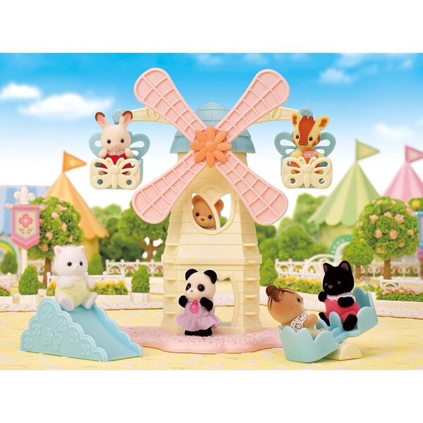 Sylvanian Families Die Kindermühle mit Perserkatze und Spielen – Spielzeugset