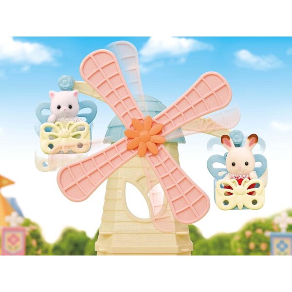 Sylvanian Families Die Kindermühle mit Perserkatze und Spielen – Spielzeugset
