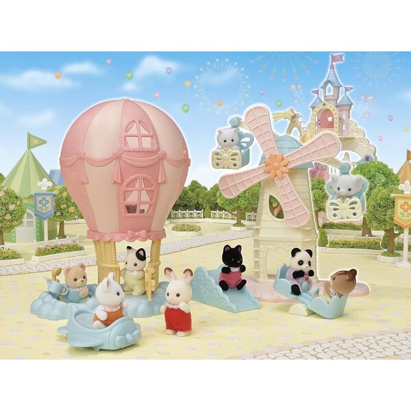 Sylvanian Families Die Kindermühle mit Perserkatze und Spielen – Spielzeugset