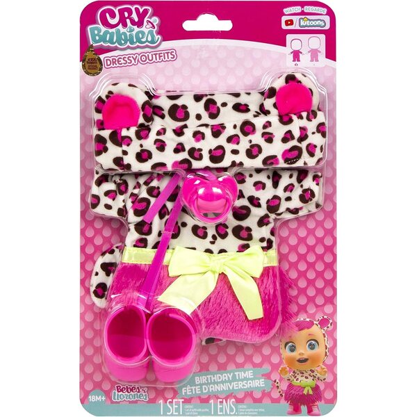 Cry Babies IMC Toys – Spiel mit Kleidung, Schuhen und Sauger – 3 Gelegenheitsmodelle