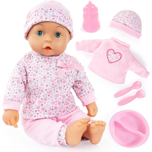 36 cm große Neugeborenenpuppe mit weichem Körper, inklusive Kleidung und Zubehör