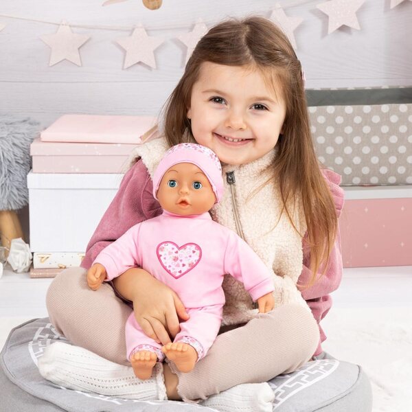 36 cm große Neugeborenenpuppe mit weichem Körper, inklusive Kleidung und Zubehör