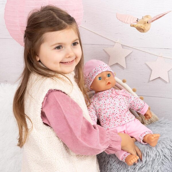 36 cm große Neugeborenenpuppe mit weichem Körper, inklusive Kleidung und Zubehör