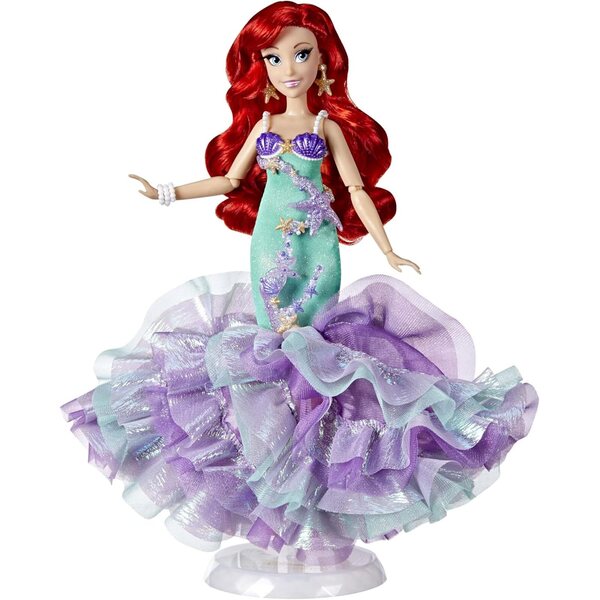 Ariel Deluxe-Puppe aus der Disney Princess Style-Serie mit Modeaccessoires, 28 cm