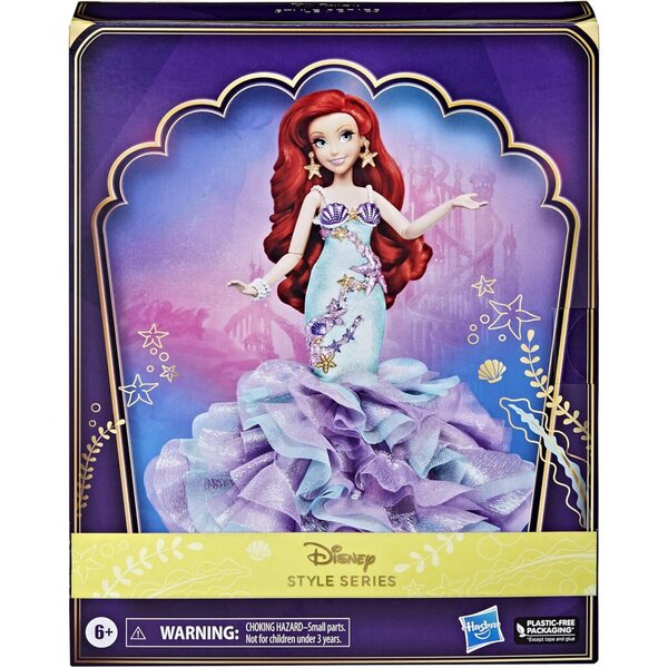 Ariel Deluxe-Puppe aus der Disney Princess Style-Serie mit Modeaccessoires, 28 cm