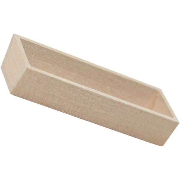 Mini Vaso in Legno Beige per Casa delle Bambole, Decorazione Realistica e Compatta