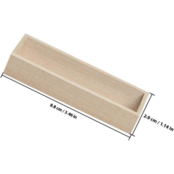 Mini Vaso in Legno Beige per Casa delle Bambole, Decorazione Realistica e Compatta
